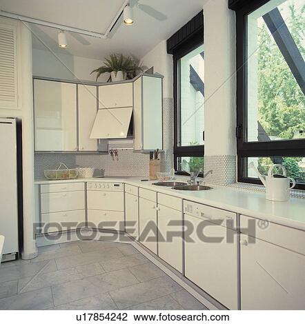 modern, interior, white, grey, monochromatics, windows, interiors View Large Photo Image Stock Image - modern, interior, white, grey, monochromatics, windows, interiors. Fotosearch