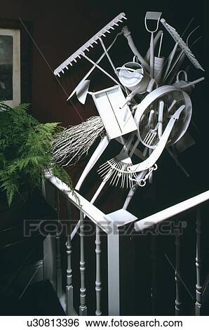 Stock Photograph - sculptures, interior, landings, stairs, interiors. Fotosearch