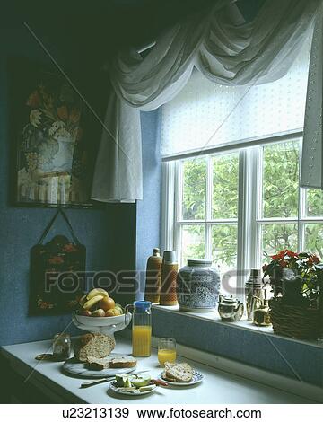 settings, interior, soft-furnishings, blind, curtain, view, interiors View Large Photo Image Stock Photo - settings, interior, soft-furnishings, blind, curtain, view, interiors. Fotosearch