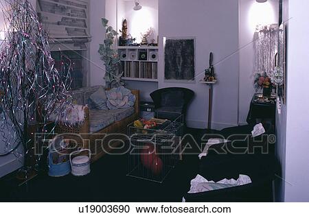Sixties-style living room View Large Photo Image Stock Image - Sixties-style living room. Fotosearch