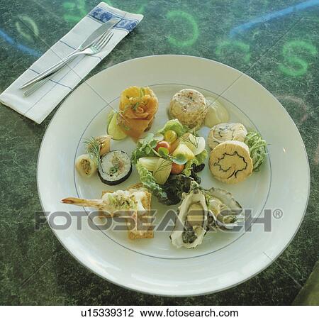 starter, fish, shellfish, sushi, food View Large Photo Image Stock Image - starter, fish, shellfish, sushi, food. Fotosearch