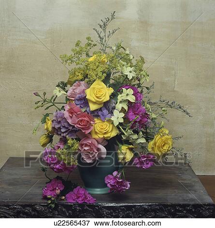 Stock Photo - Still-Life of fresh flower arrangement. Fotosearch