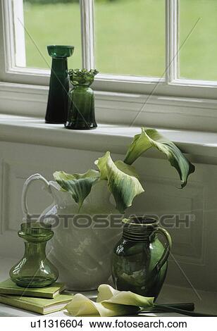 Picture - Still-Life of green leaves. Fotosearch