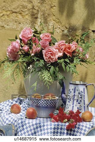 Still-Life of pink roses View Large Photo Image Stock Photography - Still-Life of pink roses. Fotosearch