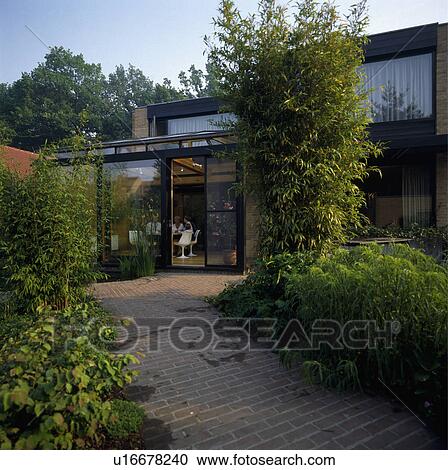 Stone paving in country garden View Large Photo Image Stock Image - Stone paving in country garden. Fotosearch