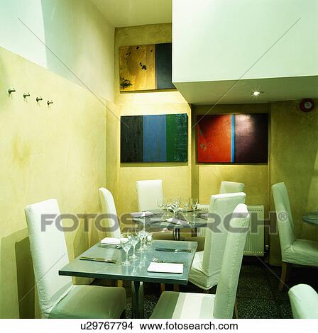 tables, chairs, paintings, commercial, dining View Large Photo Image Picture - tables, chairs, paintings, commercial, dining. Fotosearch
