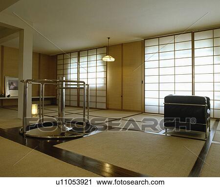 Tatami Mats And Paper Screens In Modern Oriental Style