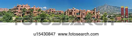 Terracotta new-build Spanish holiday village View Large Photo Image Stock Photo - Terracotta new-build Spanish holiday village. Fotosearch