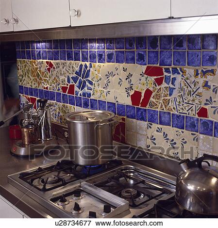 tile, interior, tiling, mosaic, pans, interiors View Large Photo Image Stock Photo - tile, interior, tiling, mosaic, pans, interiors. Fotosearch