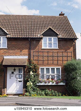 Traditional brick house in the country View Large Photo Image Stock Image - Traditional brick house in the country. Fotosearch