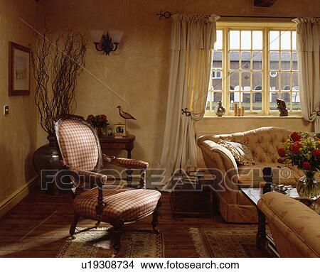 Traditional country living room View Large Photo Image Picture - Traditional country living room. Fotosearch
