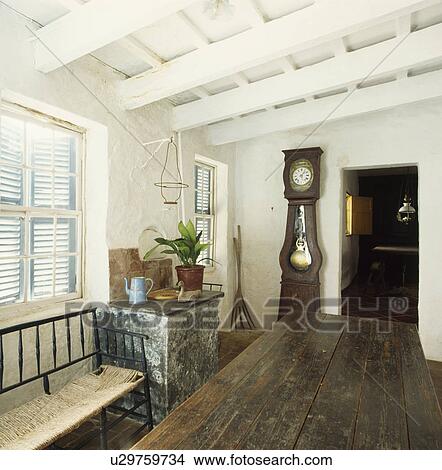 traditional, interior, wood, oak, white, neutral, interiors View Large Photo Image Picture - traditional, interior, wood, oak, white, neutral, interiors. Fotosearch