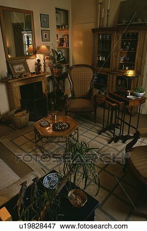 Stock Photo - Traditional town living room. Fotosearch