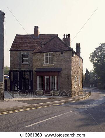 Traditional Victorian house beside the road in a country village View Large Photo Image Stock Image - Traditional Victorian house beside the road in a country village. Fotosearch