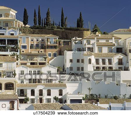Villas in white holiday village in Southern Spain View Large Photo Image Stock Photo - Villas in white holiday village in Southern Spain. Fotosearch