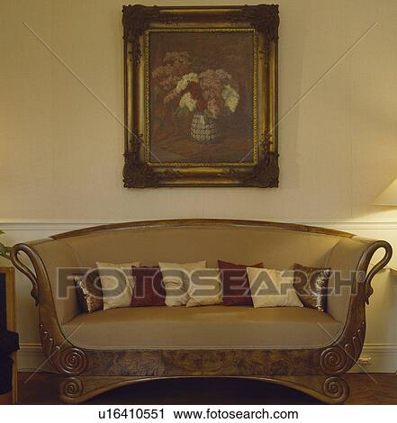 Antique sofa in traditional living room View Large Photo Image Stock Image - Antique sofa in traditional living room. Fotosearch