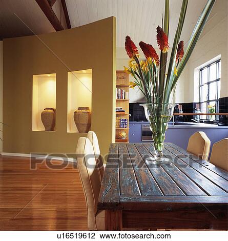 Stock Image - architectural open plan kitchen and dining room. Fotosearch