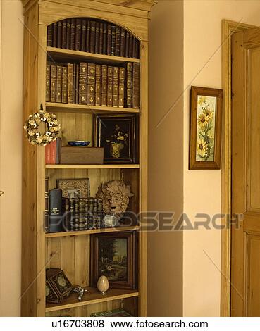 Bookshelves in traditional living room View Large Photo Image Stock Photo - Bookshelves in traditional living room. Fotosearch