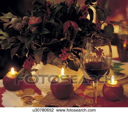 Stock Image - Close-Up of Christmas Decorations.. Fotosearch