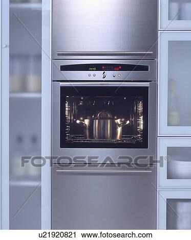 Close-up of stainless steel oven View Large Photo Image Stock Image - Close-up of stainless steel oven . Fotosearch