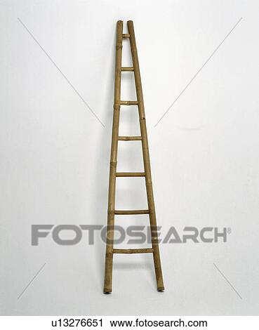 Close-up of tapered wooden ladder View Large Photo Image Stock Image - Close-up of tapered wooden ladder. Fotosearch