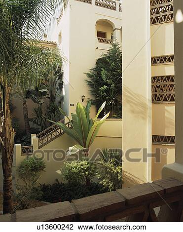 Courtyard garden in villa in southern Spain View Large Photo Image Stock Image - Courtyard garden in villa in southern Spain. Fotosearch