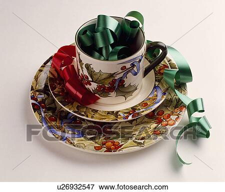 crockery, christmas, ceramic, household, plate, objects View Large Photo Image Stock Photo - crockery, christmas, ceramic, household, plate, objects. Fotosearch