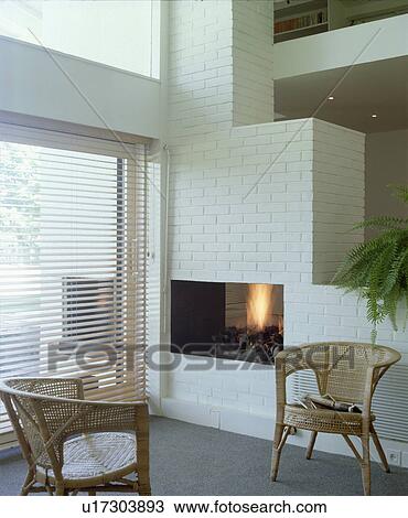 Fireplace in modern living room View Large Photo Image Stock Image - Fireplace in modern living room. Fotosearch