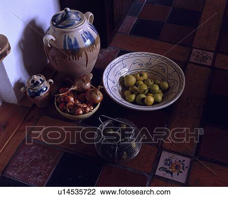 Stock Image - floors, interior, cottage, kitchen. Fotosearch