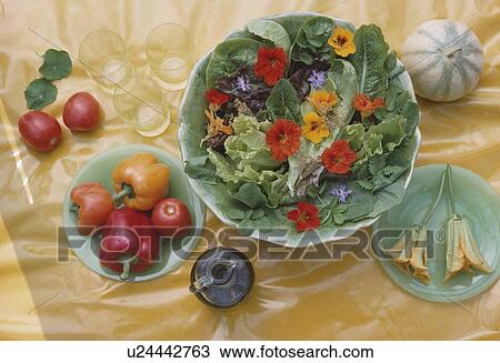 Green leaves and nastursian flowers in green bowl. View Large Photo Image Stock Image - Green leaves and nastursian flowers in green bowl.. Fotosearch