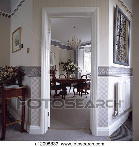 interior, diningrooms, interiors, wallpaper View Large Photo Image Stock Photo - interior, diningrooms, interiors, wallpaper. Fotosearch