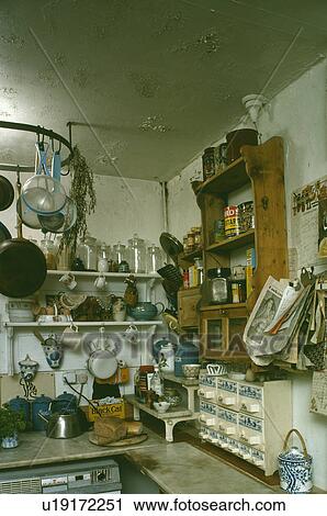 Stock Image - interior, racks, kitchens. Fotosearch