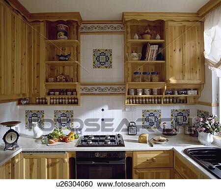 kitchens, interior, ovens, traditional, shelving View Large Photo Image Stock Image - kitchens, interior, ovens, traditional, shelving. Fotosearch