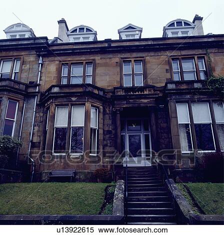 Stock Photography - Large semi-detached Victorian town house. Fotosearch