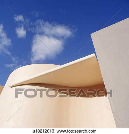 Modern town house with curved wall View Large Photo Image Stock Image - Modern town house with curved wall. Fotosearch