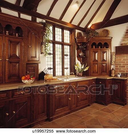 neutral, interior, kitchen, country, traditional View Large Photo Image Stock Photography - neutral, interior, kitchen, country, traditional. Fotosearch