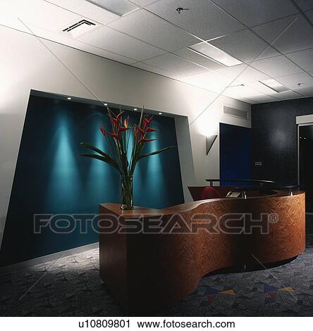 Reception area in modern offices. View Large Photo Image Stock Image - Reception area in modern offices.. Fotosearch