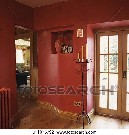 red, interior, traditional, alcove, hall, interiors View Large Photo Image Stock Image - red, interior, traditional, alcove, hall, interiors. Fotosearch