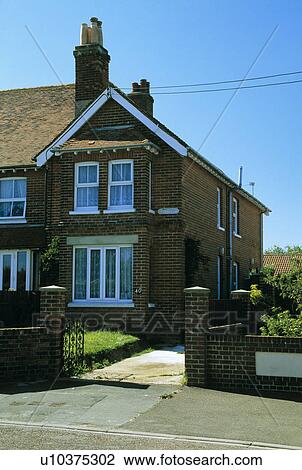 Semi-detached Victorian house View Large Photo Image Stock Image - Semi-detached Victorian house. Fotosearch