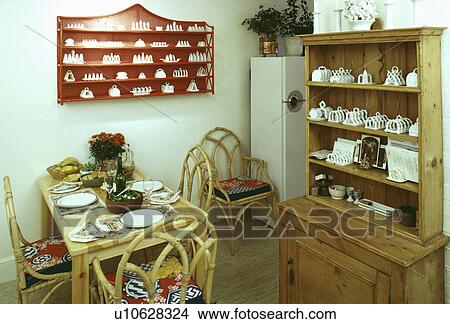 Picture - settings, interior, crockery, diningrooms, interiors, furniture. Fotosearch