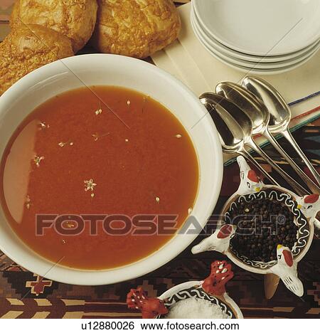 starter, soup, food, spoons, plates View Large Photo Image Stock Photograph - starter, soup, food, spoons, plates. Fotosearch