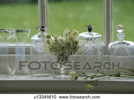 Still-Life of glass vases and bottles View Large Photo Image Stock Image - Still-Life of glass vases and bottles. Fotosearch