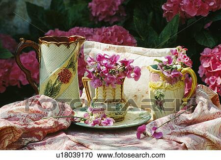 Still-life of pink flowers in jug View Large Photo Image Stock Image - Still-life of pink flowers in jug. Fotosearch