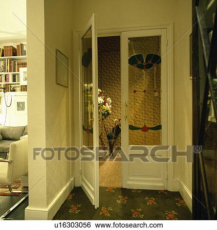 town, interior, traditional, doors, stained glass, halls View Large Photo Image Stock Photograph - town, interior, traditional, doors, stained glass, halls. Fotosearch