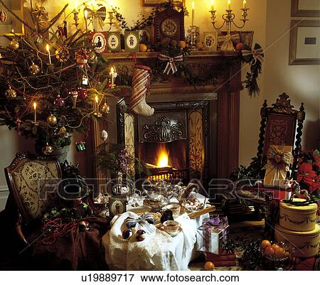 Stock Photo - Traditional Christmas Setting.. Fotosearch