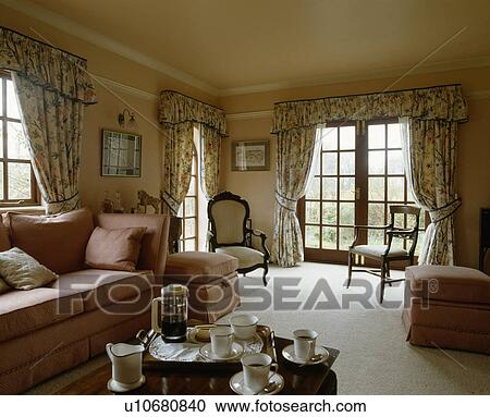 Traditional country living room View Large Photo Image Stock Image - Traditional country living room. Fotosearch