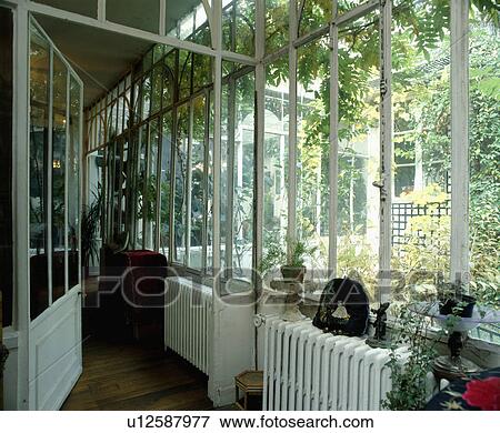 traditional, interior, view, radiator, doorway, extension, conservatory View Large Photo Image Stock Photo - traditional, interior, view, radiator, doorway, extension, conservatory. Fotosearch