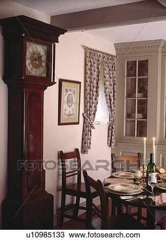 traditional, interiors, cottage, country, clock View Large Photo Image Stock Image - traditional, interiors, cottage, country, clock. Fotosearch