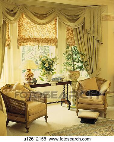 Traditional Livingroom with Two Armchairs. View Large Photo Image Stock Photo - Traditional Livingroom with Two Armchairs.. Fotosearch