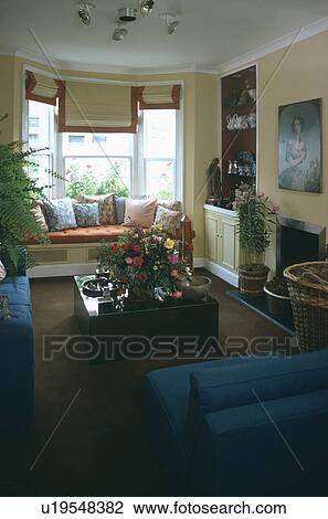 Stock Image - Traditional town living room. Fotosearch